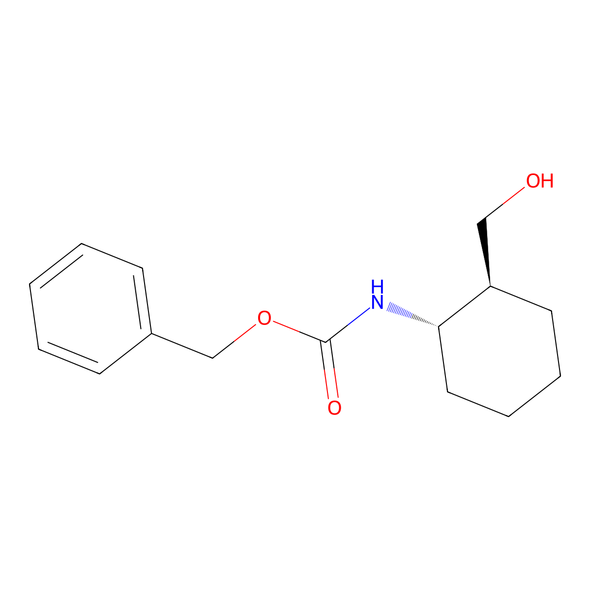 Benzyl N-[(1S,2S)-2-(hydroxymethyl)cyclohexyl]carbamate molecular structure, CAS 213672-68-5