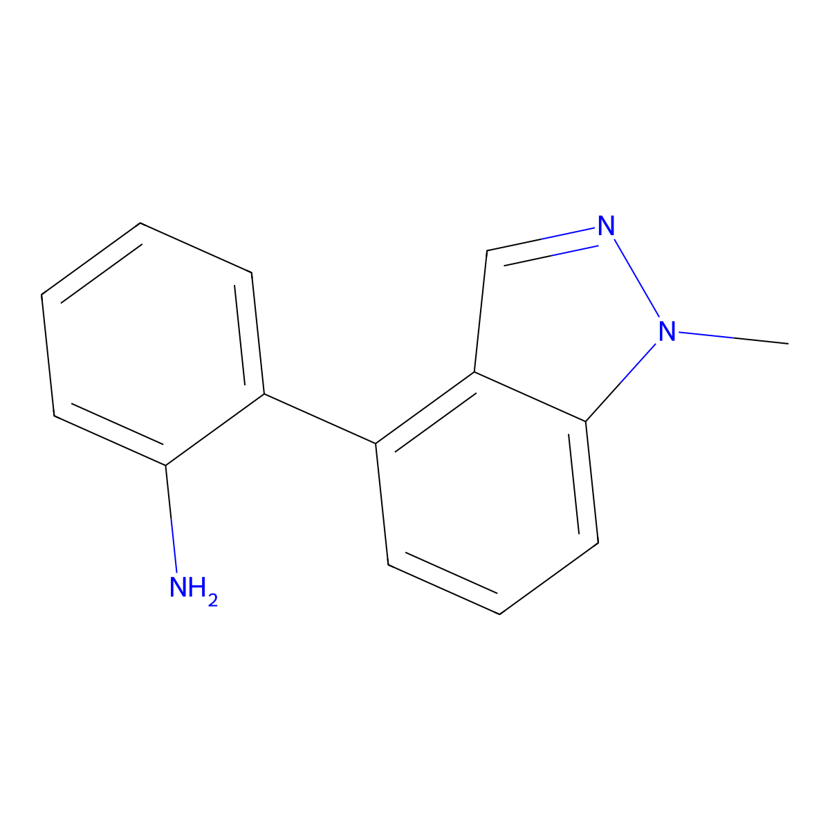 2-(1-Methyl-1H-indazol-4-yl)aniline molecular structure, CAS 2136730-11-3