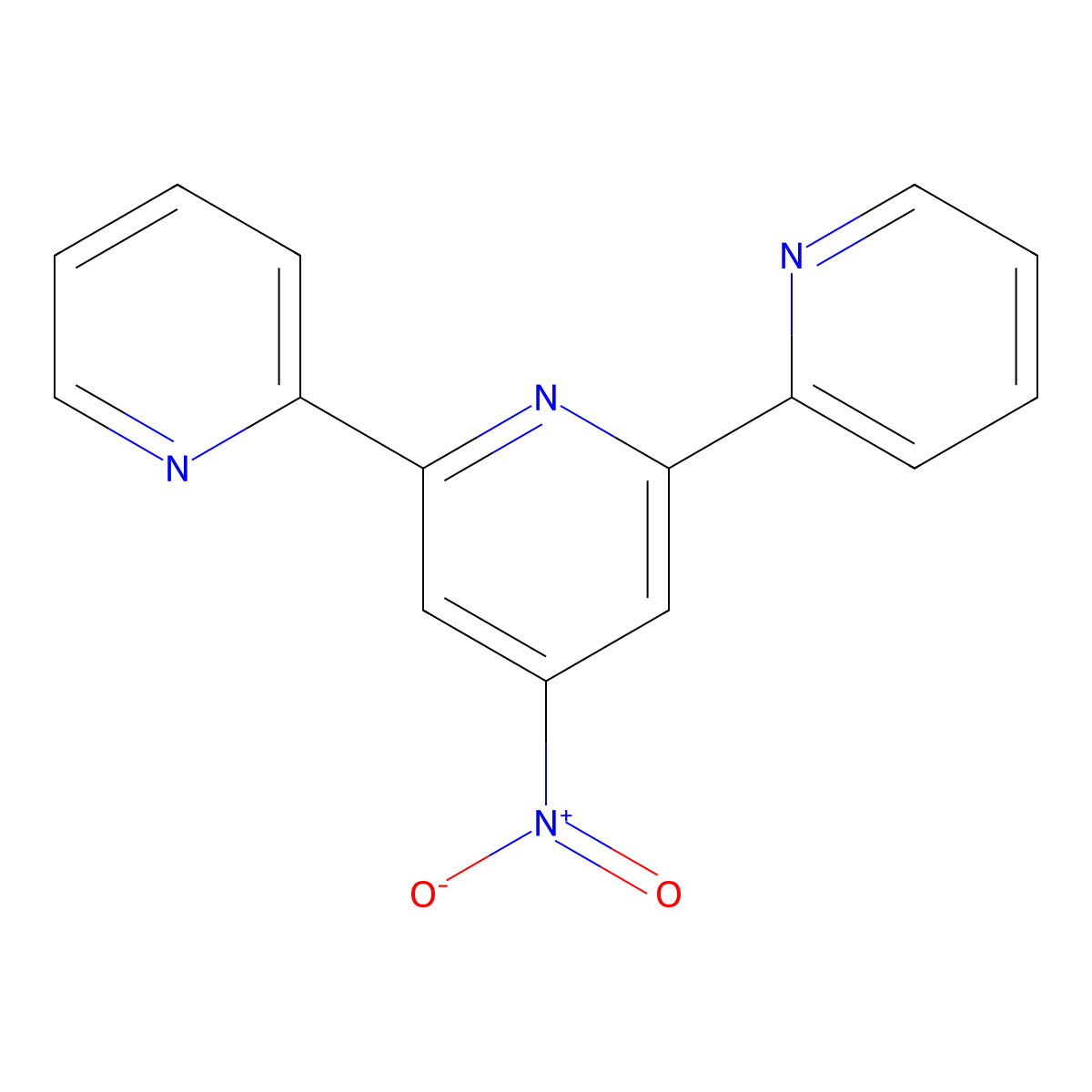 4'-Nitro-2,2':6',2''-terpyridine molecular structure, CAS 213674-46-5