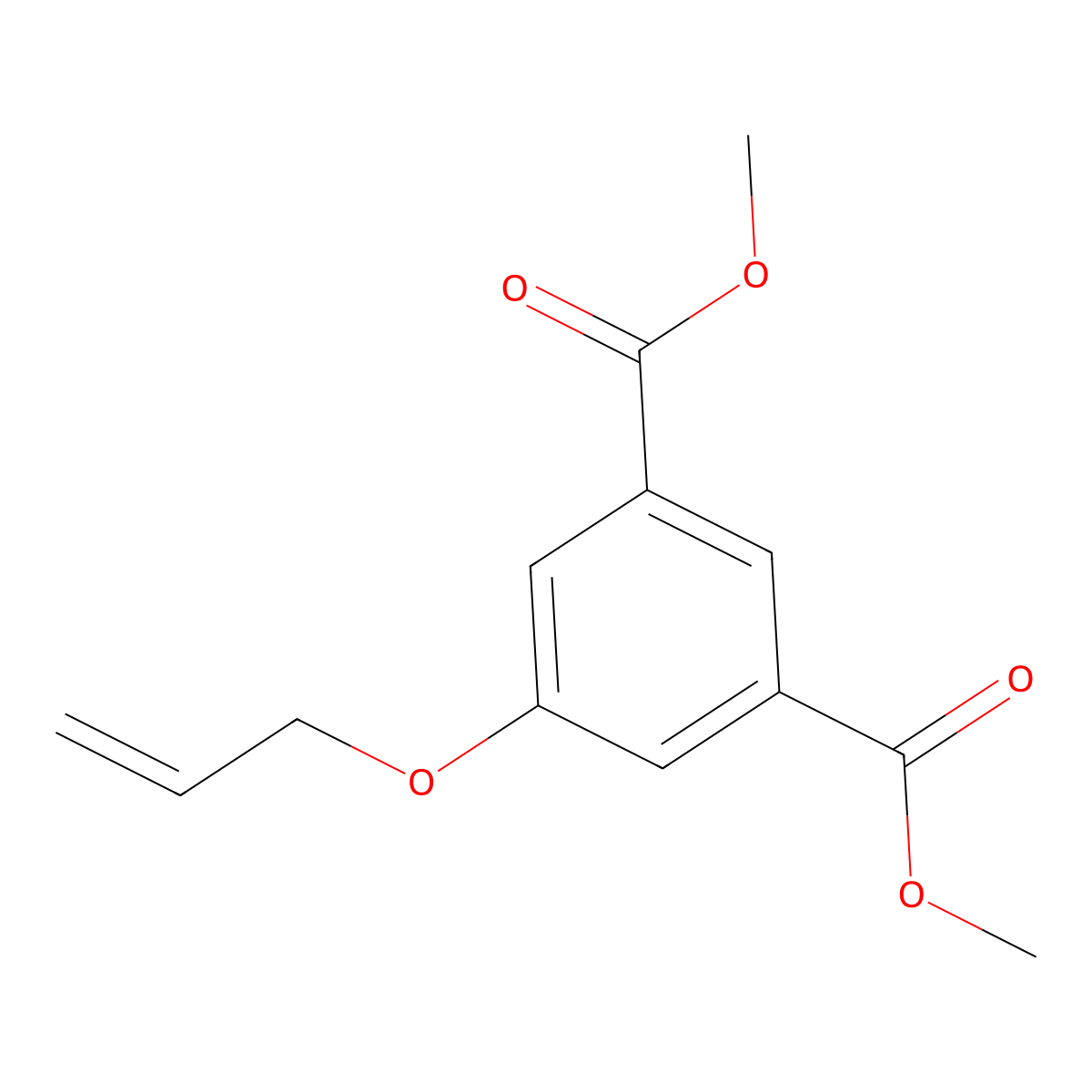 Dimethyl 5-(allyloxy)isophthalate molecular structure, CAS 21368-39-8