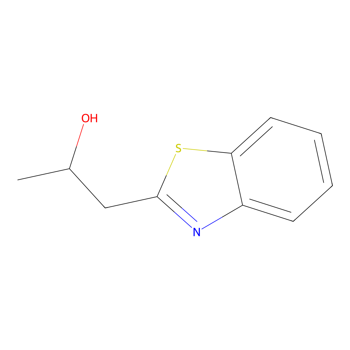 1-(1,3-Benzothiazol-2-yl)propan-2-ol molecular structure, CAS 213682-45-2
