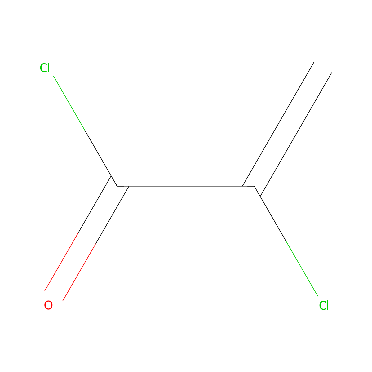 2-Chloro-2-propenoyl chloride molecular structure, CAS 21369-76-6