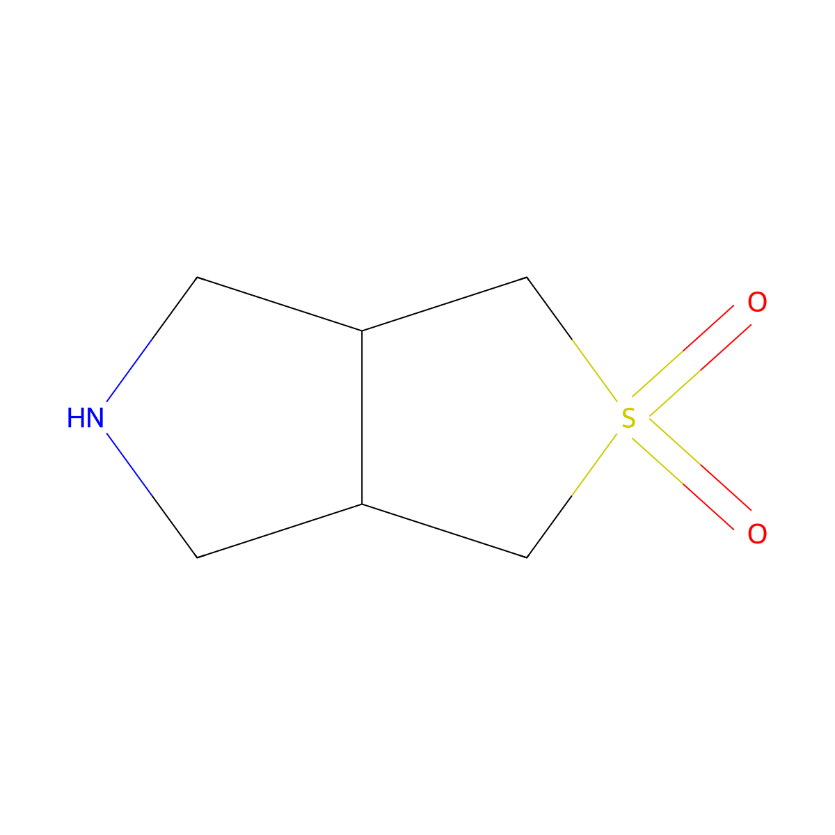 (3aR,6aS)-hexahydro-1H-2lambda6-thieno[3,4-c]pyrrole-2,2-dione molecular structure, CAS 2137033-00-0