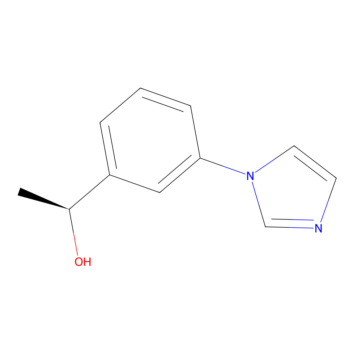(1S)-1-[3-(1H-imidazol-1-yl)phenyl]ethan-1-ol molecular structure, CAS 2137057-45-3