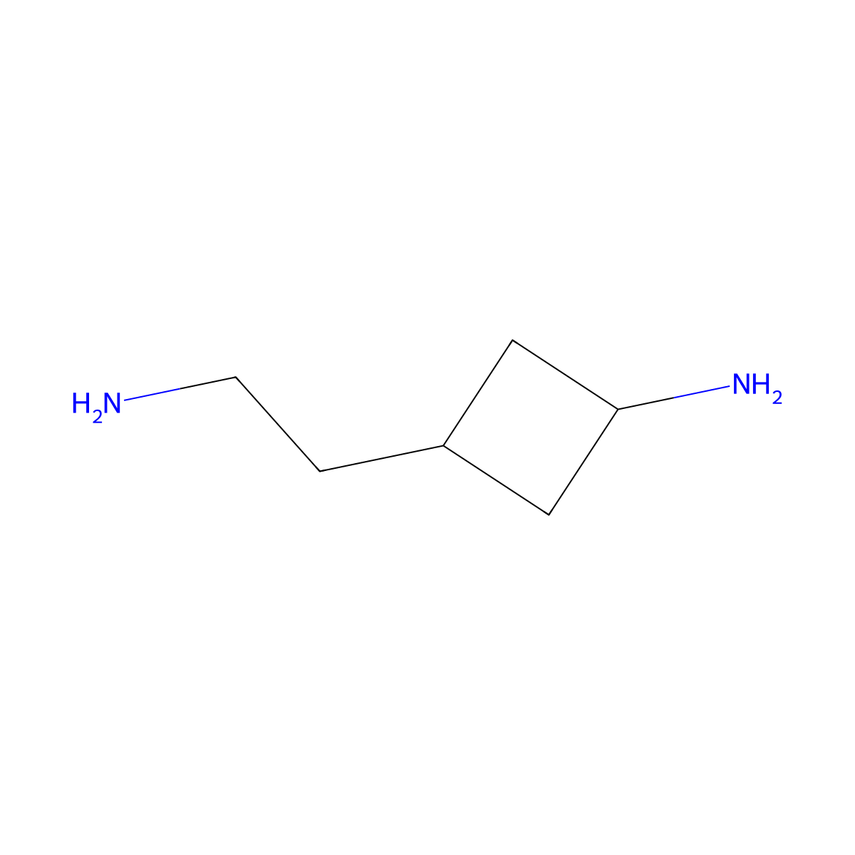 3-(2-Aminoethyl)cyclobutan-1-amine molecular structure, CAS 2137072-08-1