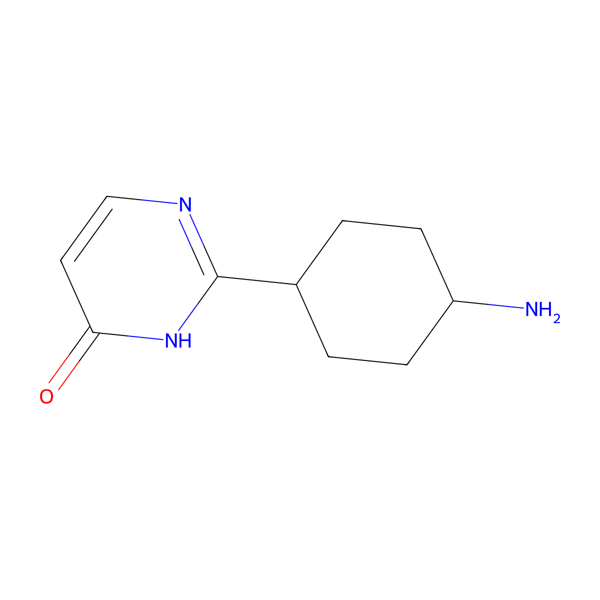 2-[(1r,4r)-4-Aminocyclohexyl]pyrimidin-4-ol molecular structure, CAS 2137073-67-5