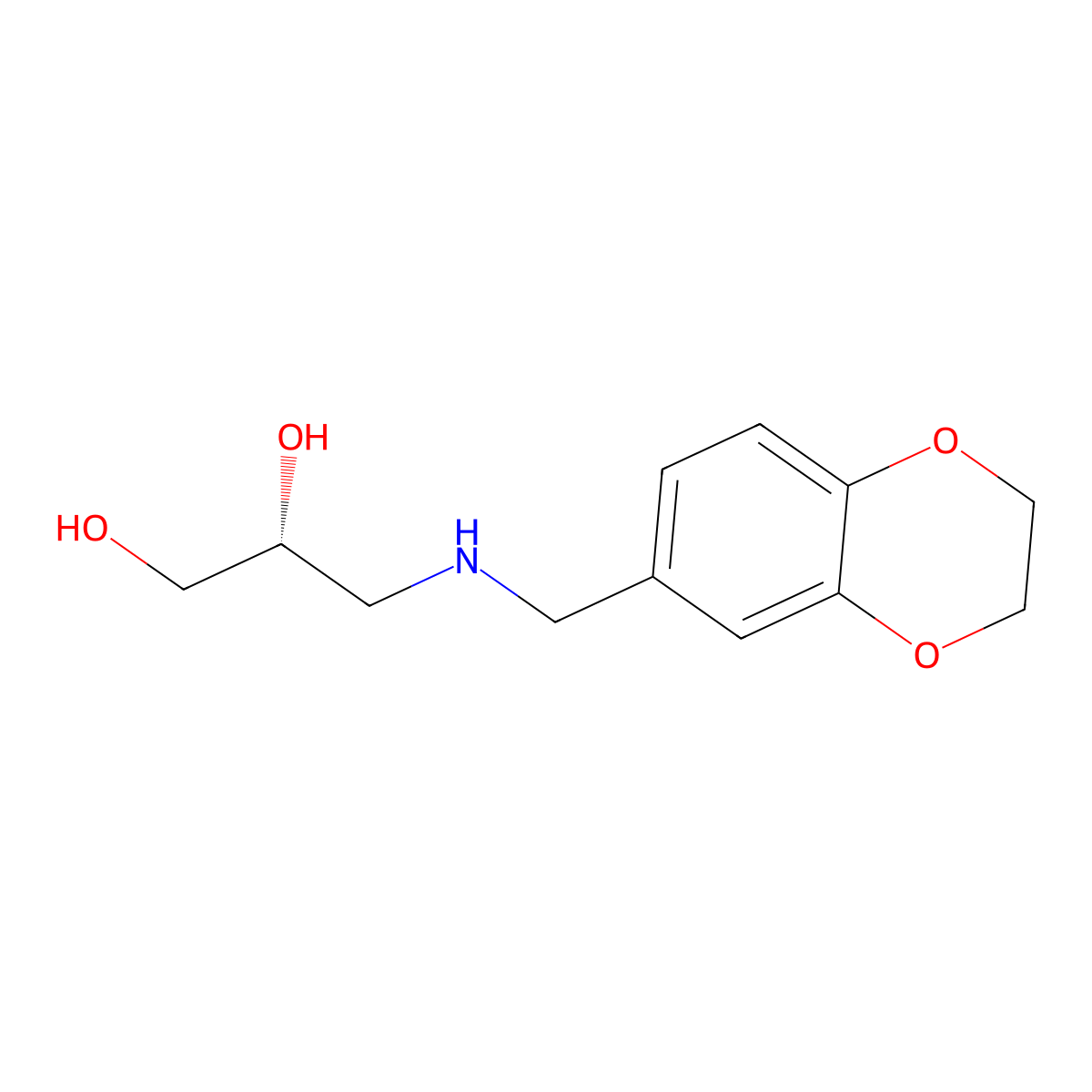 (2R)-3-{[(2,3-dihydro-1,4-benzodioxin-6-yl)methyl]amino}propane-1,2-diol molecular structure, CAS 2137093-82-2