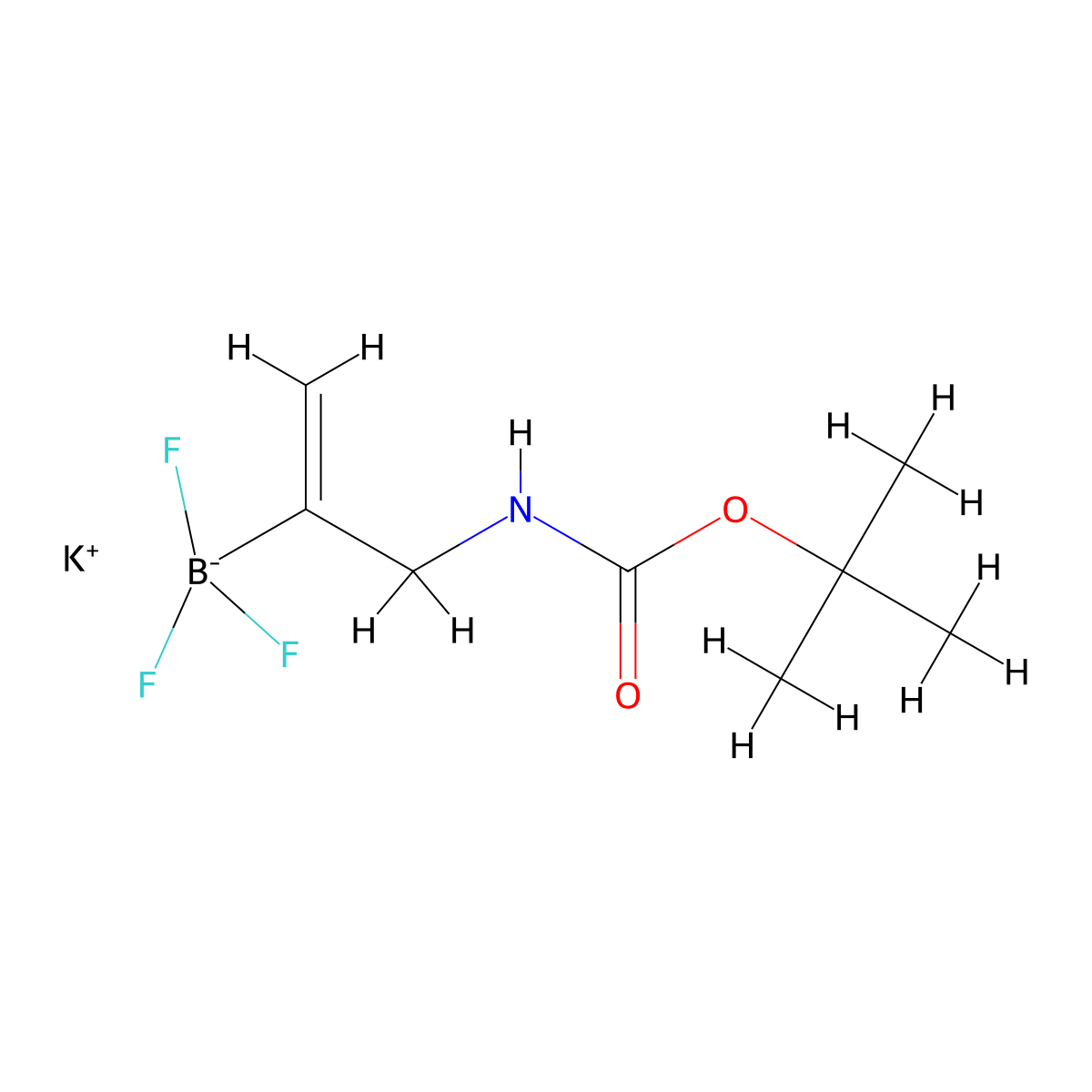 potassium tert-butyl N-[2-(trifluoroboranuidyl)prop-2-en-1-yl]carbamate molecular structure, CAS 2137097-73-3