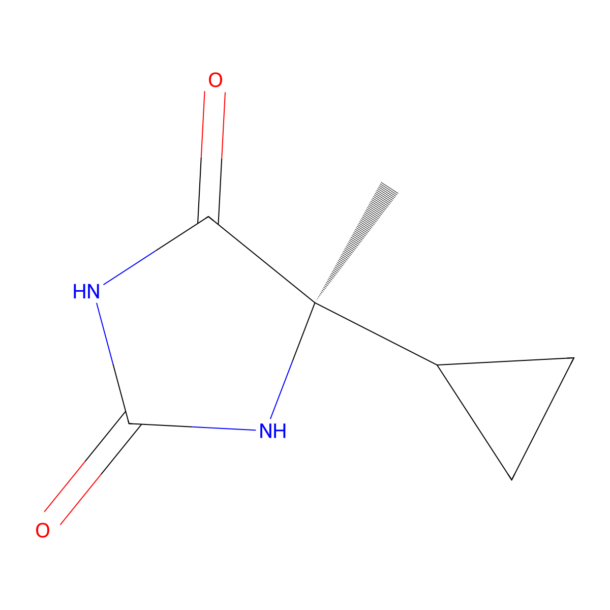 (5R)-5-cyclopropyl-5-methylimidazolidine-2,4-dione molecular structure, CAS 2137145-59-4