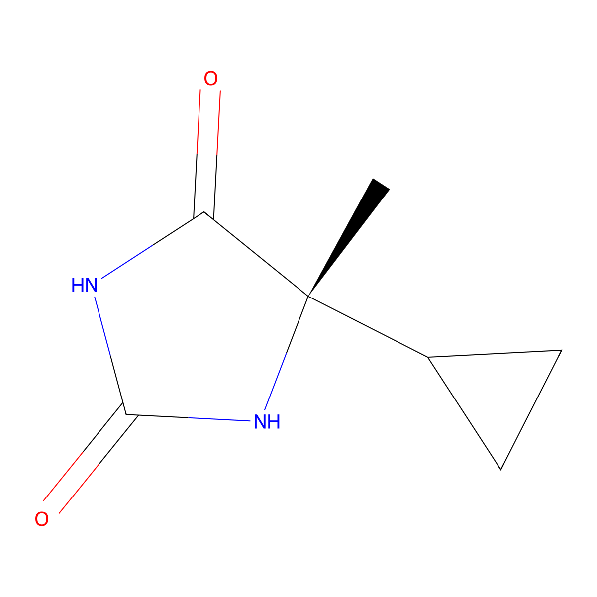 (5S)-5-cyclopropyl-5-methylimidazolidine-2,4-dione molecular structure, CAS 2137145-96-9