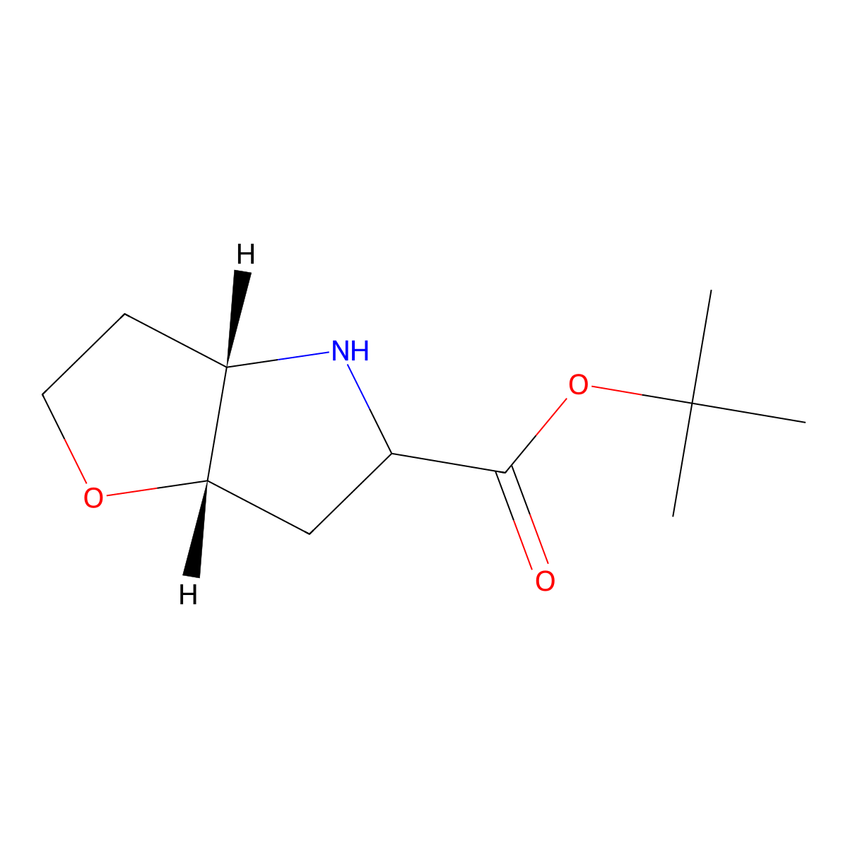 rac-tert-butyl (3aR,6aR)-hexahydro-2H-furo[3,2-b]pyrrole-5-carboxylate molecular structure, CAS 2137432-79-0