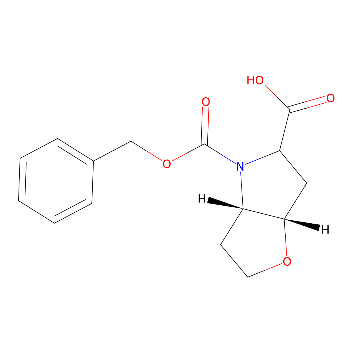 rac-(3aR,6aR)-4-[(benzyloxy)carbonyl]-hexahydro-2H-furo[3,2-b]pyrrole-5-carboxylic acid molecular structure, CAS 2137432-94-9