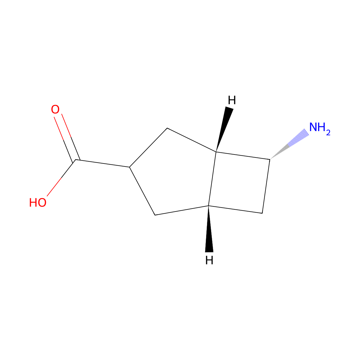 rac-(1R,5R,6S)-6-aminobicyclo[3.2.0]heptane-3-carboxylic acid molecular structure, CAS 2137433-31-7