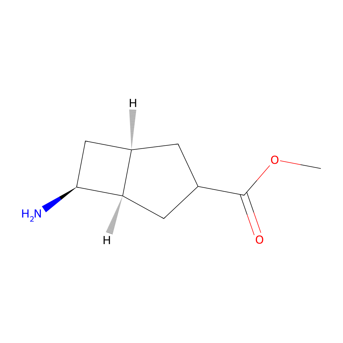 rac-methyl (1R,5R,6S)-6-aminobicyclo[3.2.0]heptane-3-carboxylate molecular structure, CAS 2137433-66-8