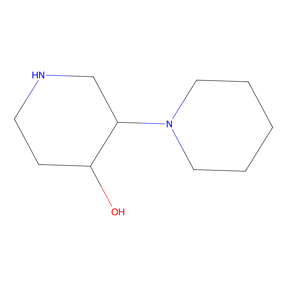 [1,3'-Bipiperidin]-4'-ol molecular structure, CAS 2137442-96-5