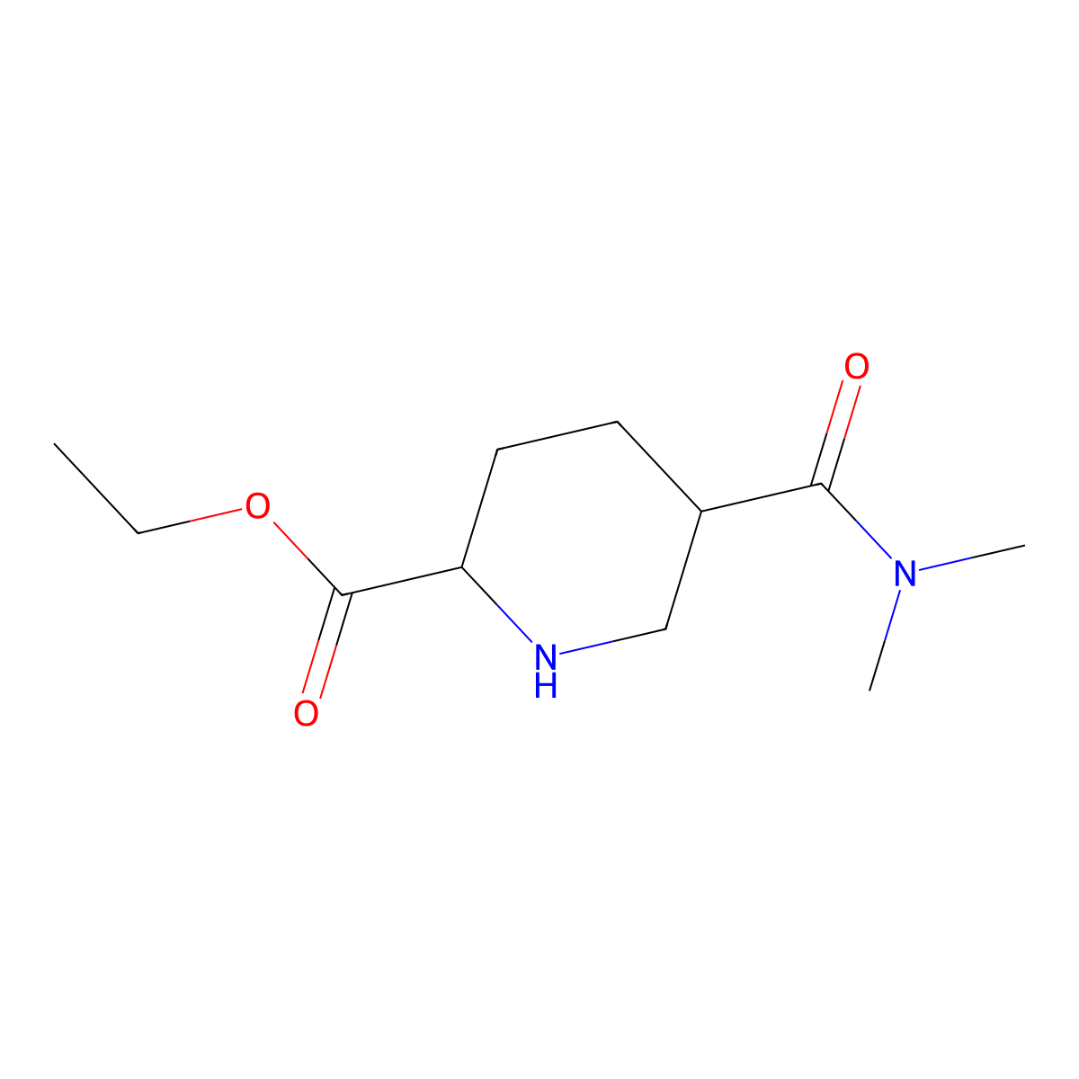 Ethyl 5-(dimethylcarbamoyl)piperidine-2-carboxylate molecular structure, CAS 2137443-21-9