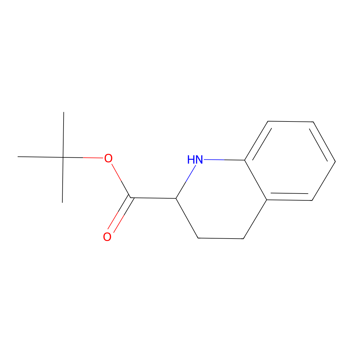 Tert-butyl 1,2,3,4-tetrahydroquinoline-2-carboxylate molecular structure, CAS 2137447-40-4
