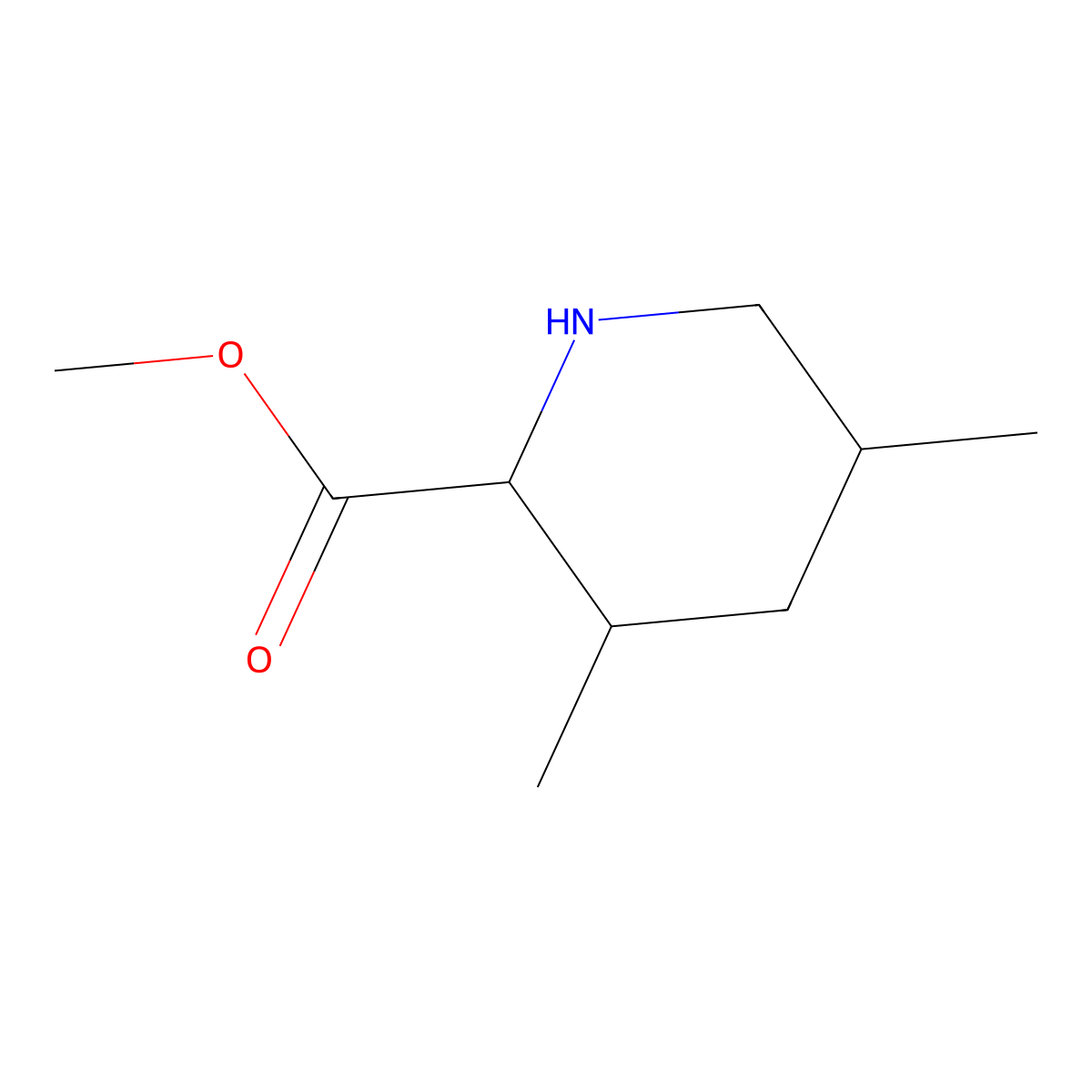 Methyl 3,5-dimethylpiperidine-2-carboxylate molecular structure, CAS 2137452-00-5