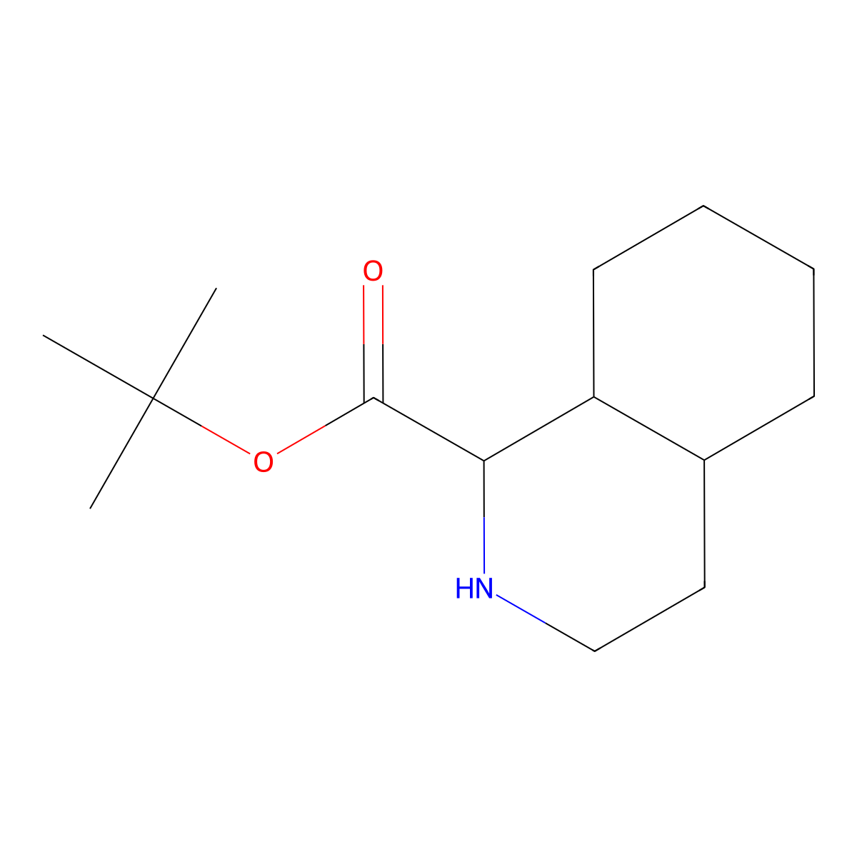 Tert-butyl decahydroisoquinoline-1-carboxylate molecular structure, CAS 2137492-52-3