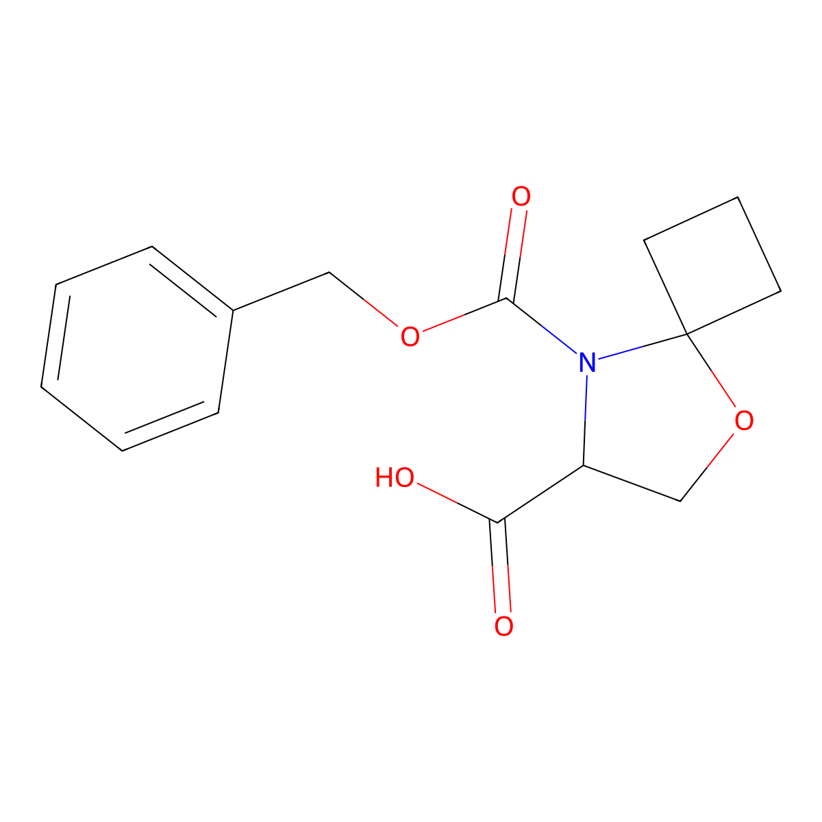 8-[(Benzyloxy)carbonyl]-5-oxa-8-azaspiro[3.4]octane-7-carboxylic acid molecular structure, CAS 2137493-30-0