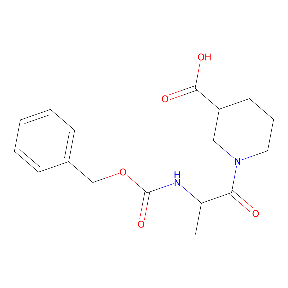 1-(2-{[(Benzyloxy)carbonyl]amino}propanoyl)piperidine-3-carboxylic acid molecular structure, CAS 2137502-92-0