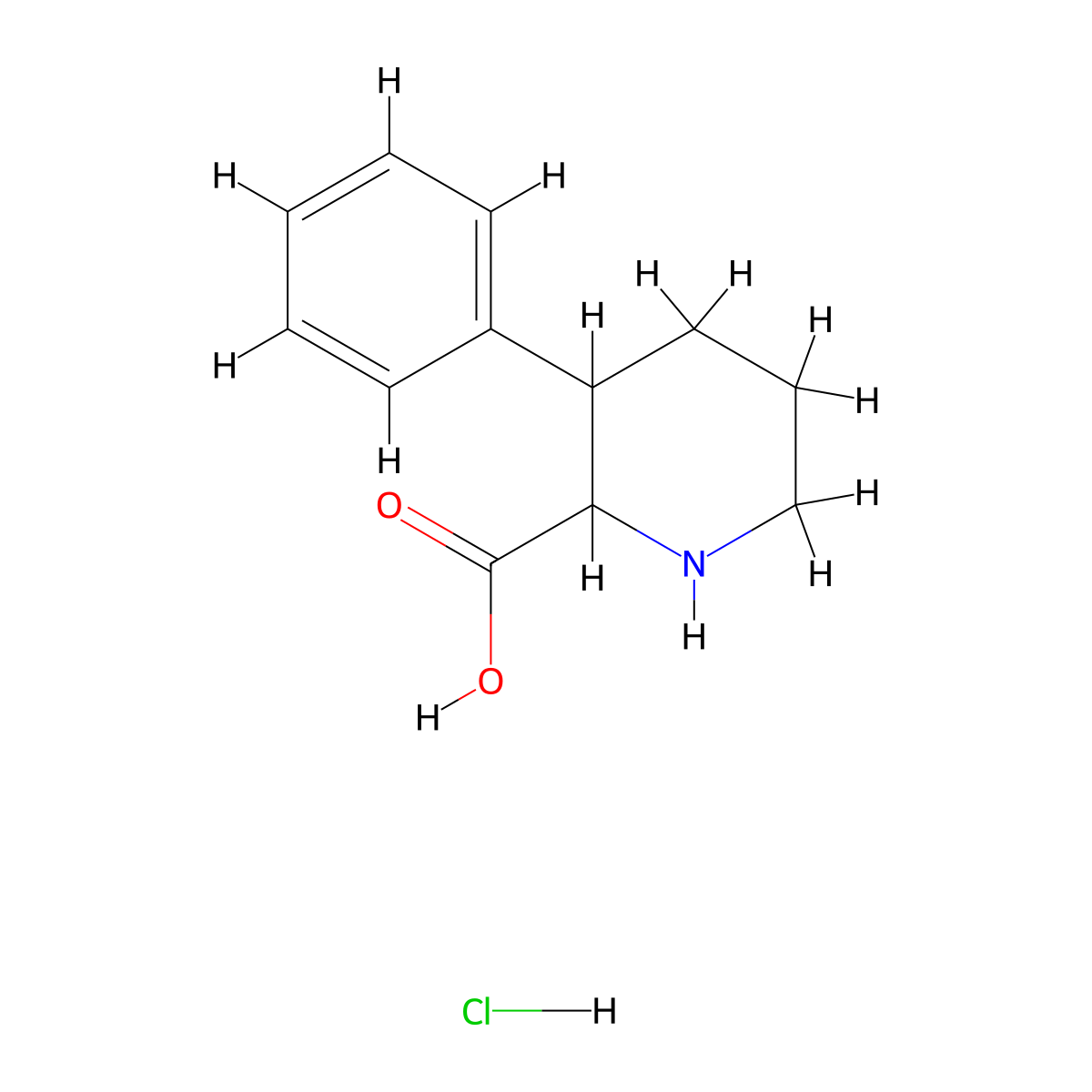 3-Phenylpiperidine-2-carboxylic acid hydrochloride molecular structure, CAS 2137506-38-6