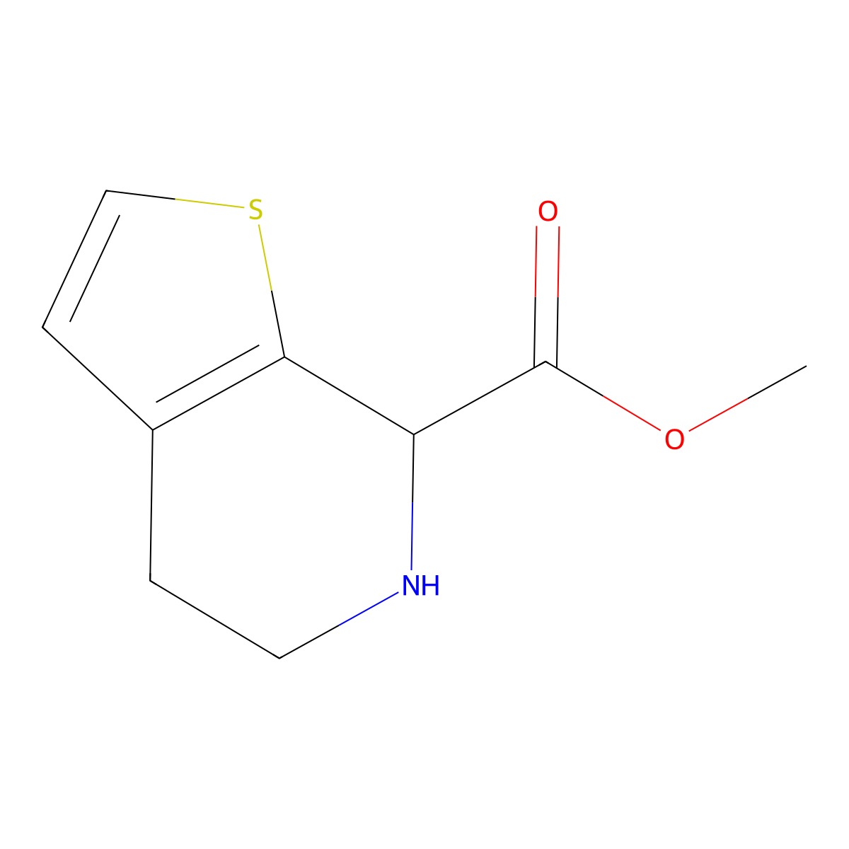 Methyl 4,5,6,7-tetrahydrothieno[2,3-c]pyridine-7-carboxylate molecular structure, CAS 2137506-68-2