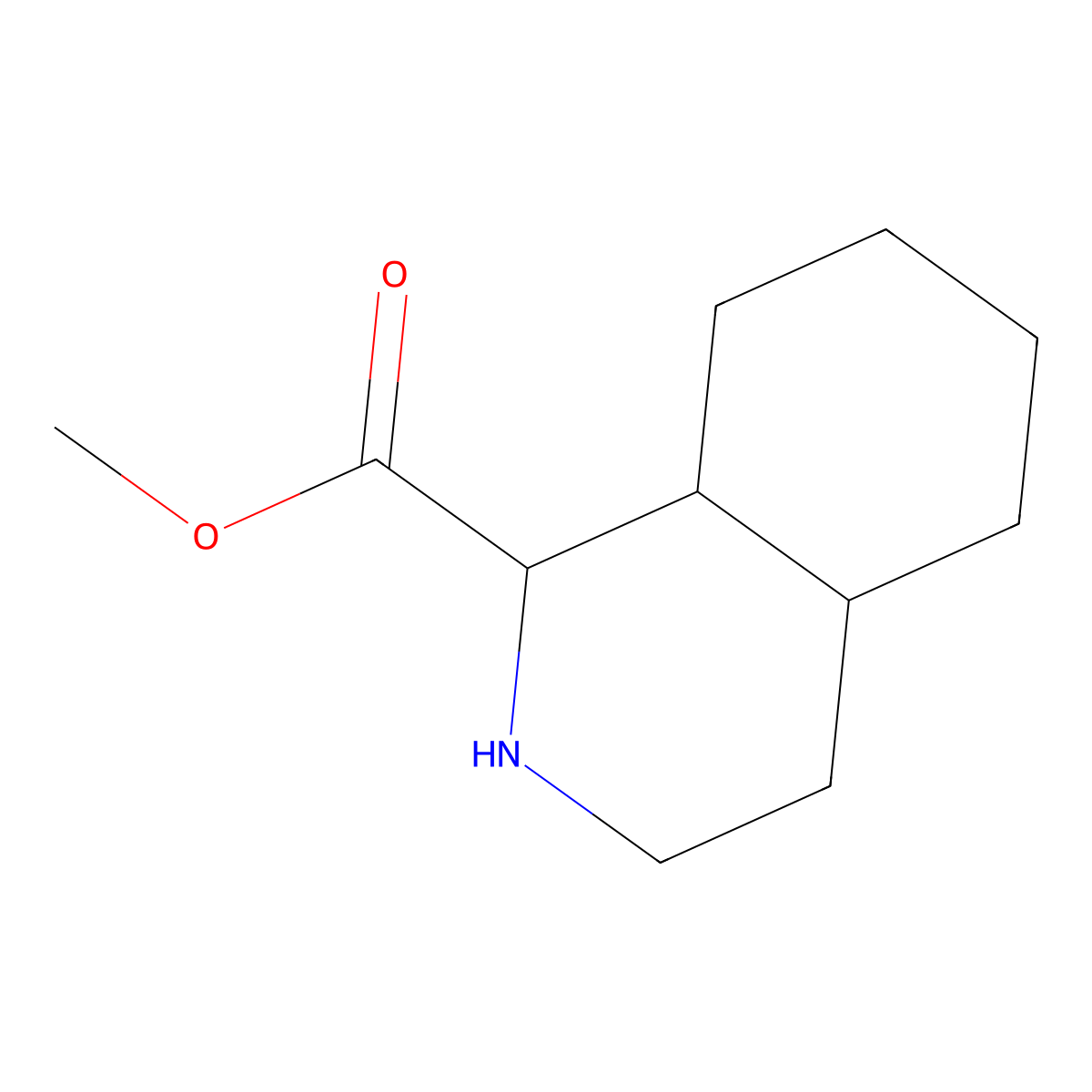 Methyl decahydroisoquinoline-1-carboxylate molecular structure, CAS 2137509-64-7