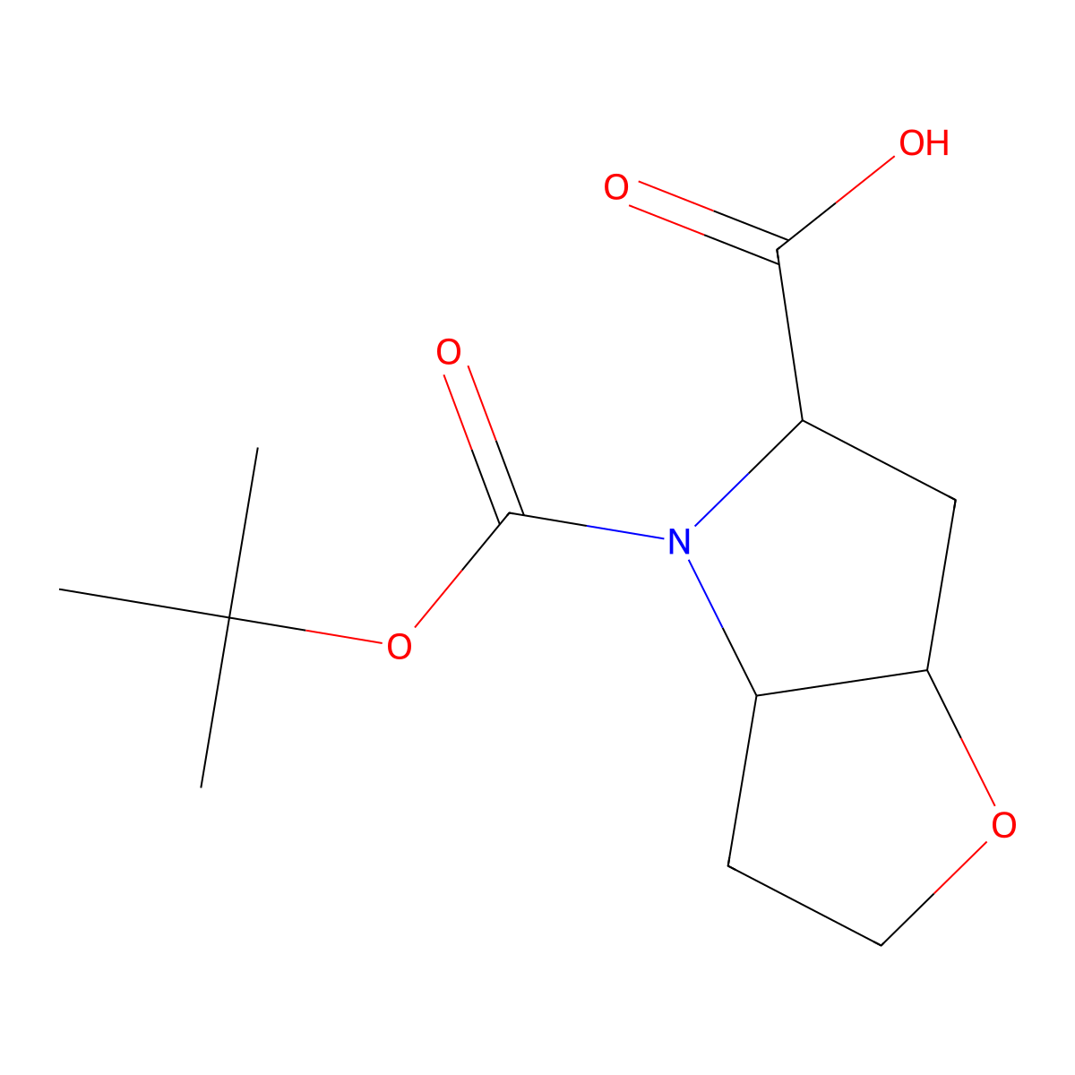 4-(Tert-butoxycarbonyl)hexahydro-2H-furo[3,2-B]pyrrole-5-carboxylic acid molecular structure, CAS 2137510-45-1