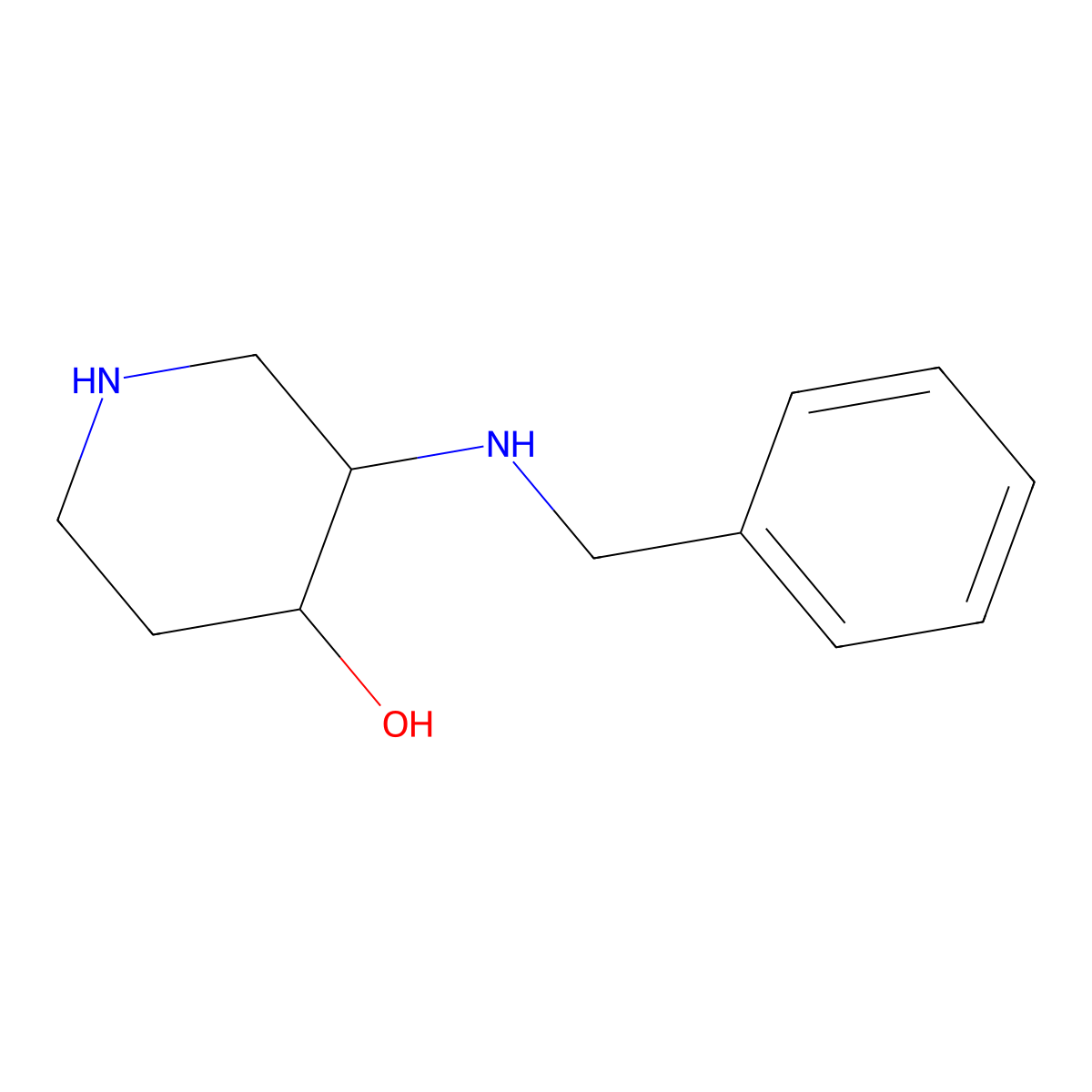 3-(Benzylamino)piperidin-4-ol molecular structure, CAS 2137512-78-6