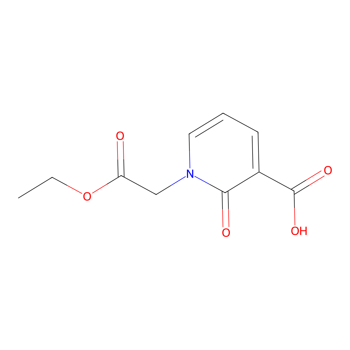1-(2-Ethoxy-2-oxoethyl)-2-oxo-1,2-dihydropyridine-3-carboxylic acid molecular structure, CAS 2137515-89-8