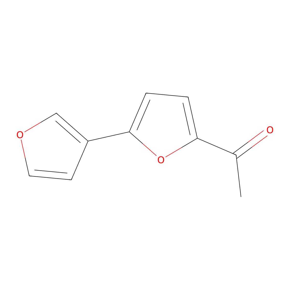 1-[5-(Furan-3-yl)furan-2-yl]ethan-1-one molecular structure, CAS 2137533-46-9
