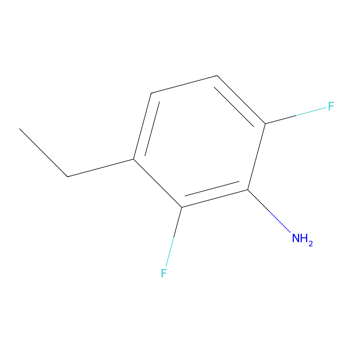 3-Ethyl-2,6-difluoroaniline molecular structure, CAS 2137534-33-7