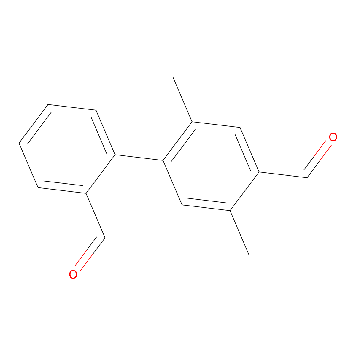 4-(2-Formylphenyl)-2,5-dimethylbenzaldehyde molecular structure, CAS 2137535-85-2
