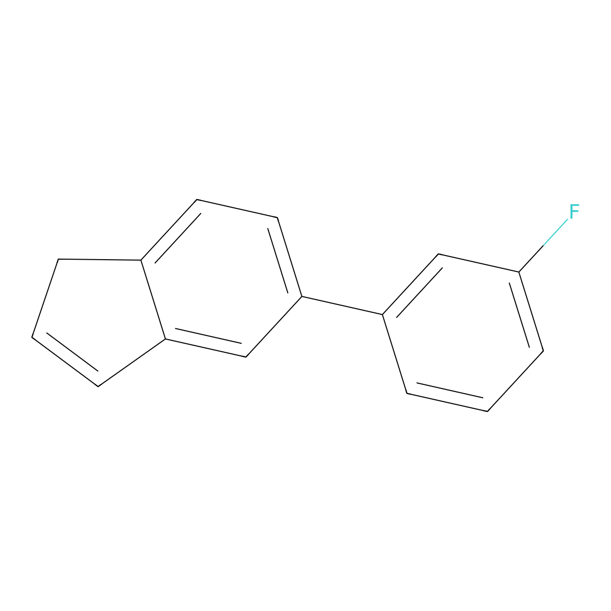 5-(3-fluorophenyl)-1H-indene molecular structure, CAS 2137536-24-2