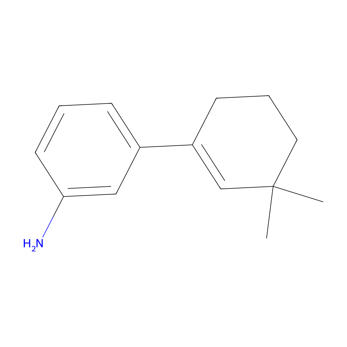 3-(3,3-Dimethylcyclohex-1-en-1-yl)aniline molecular structure, CAS 2137536-34-4