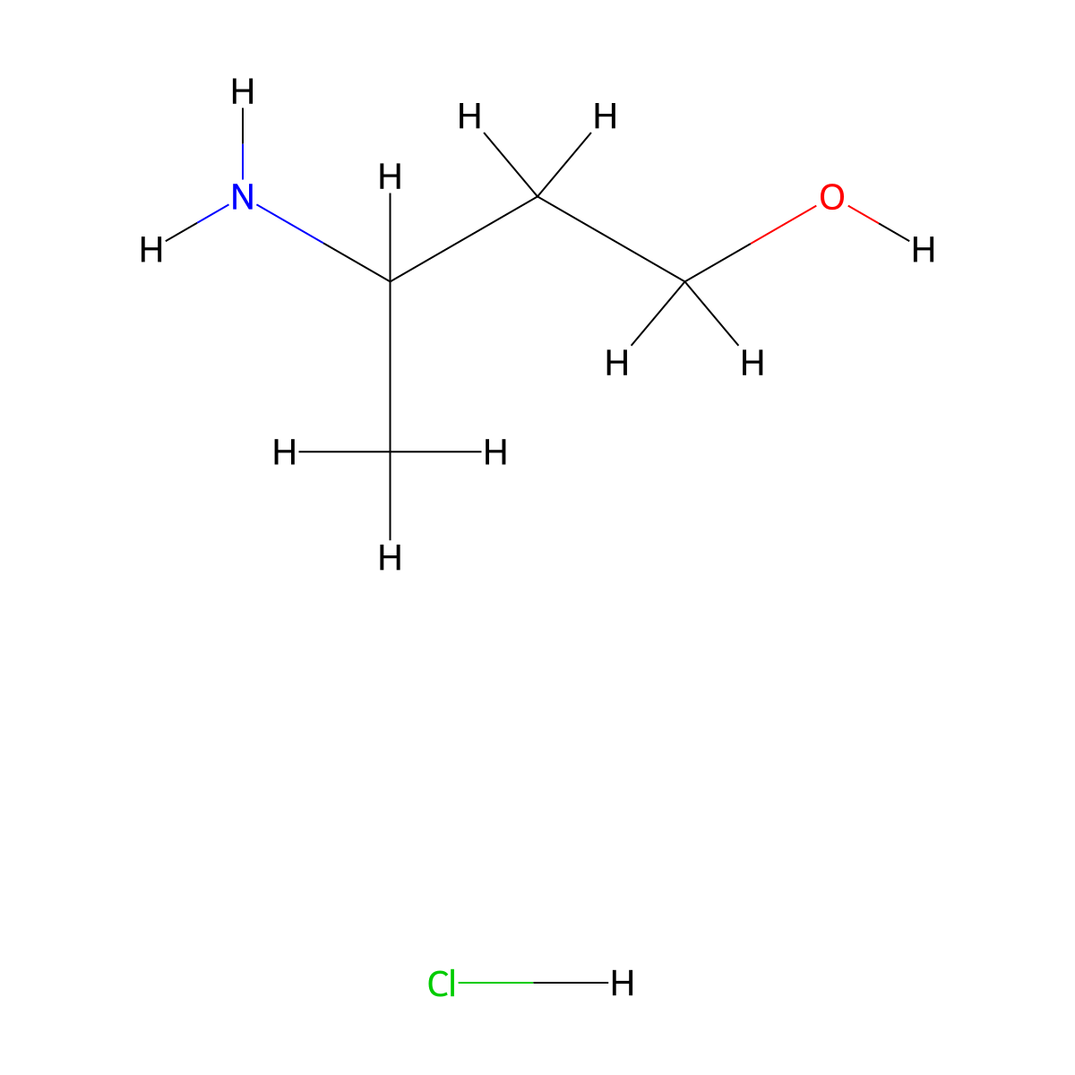3-Aminobutan-1-ol hydrochloride molecular structure, CAS 2137539-09-2