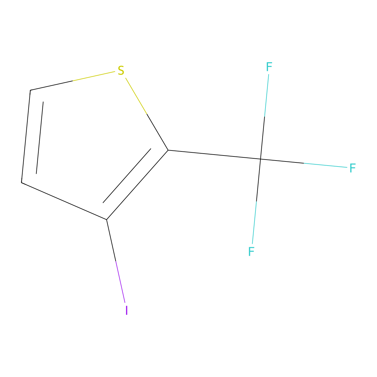 3-Iodo-2-(trifluoromethyl)thiophene molecular structure, CAS 2137541-84-3