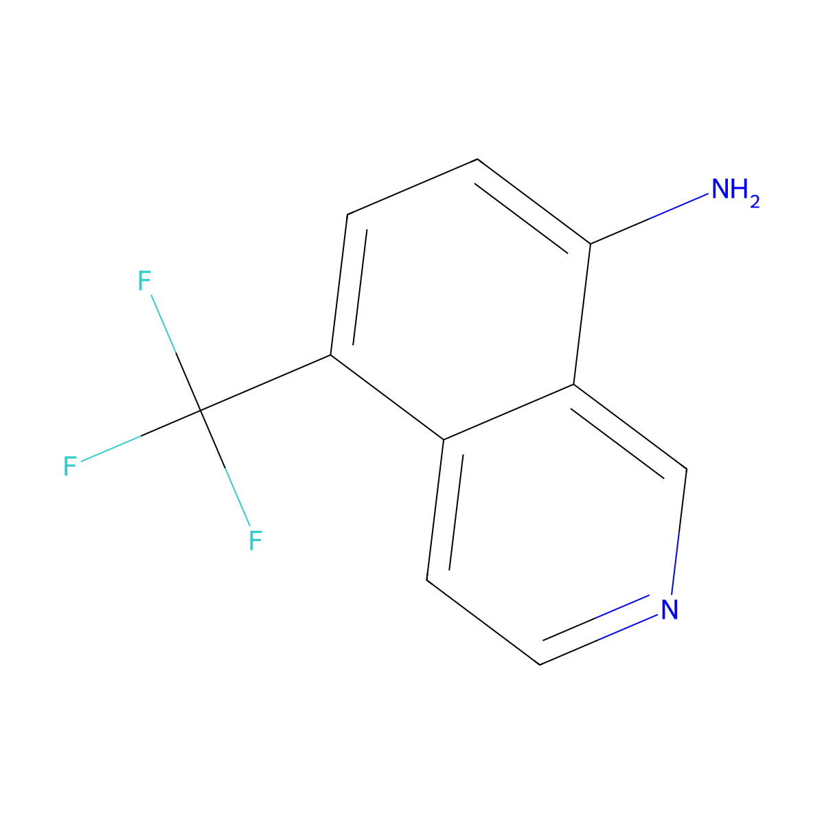 5-(Trifluoromethyl)isoquinolin-8-amine molecular structure, CAS 2137542-38-0