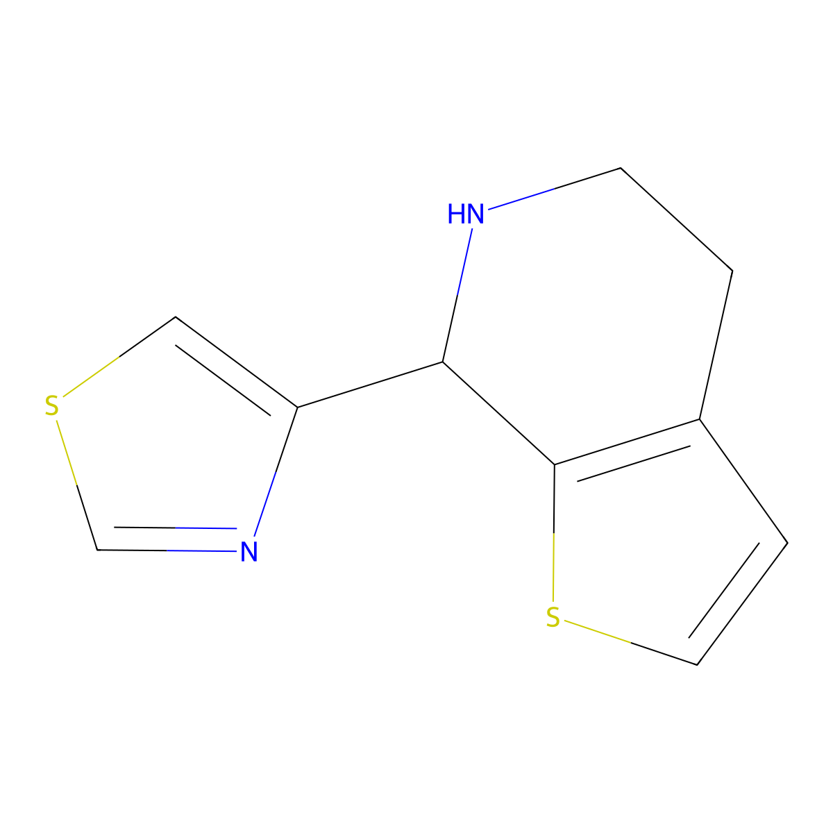 4-{4H,5H,6H,7H-thieno[2,3-c]pyridin-7-yl}-1,3-thiazole molecular structure, CAS 2137543-10-1