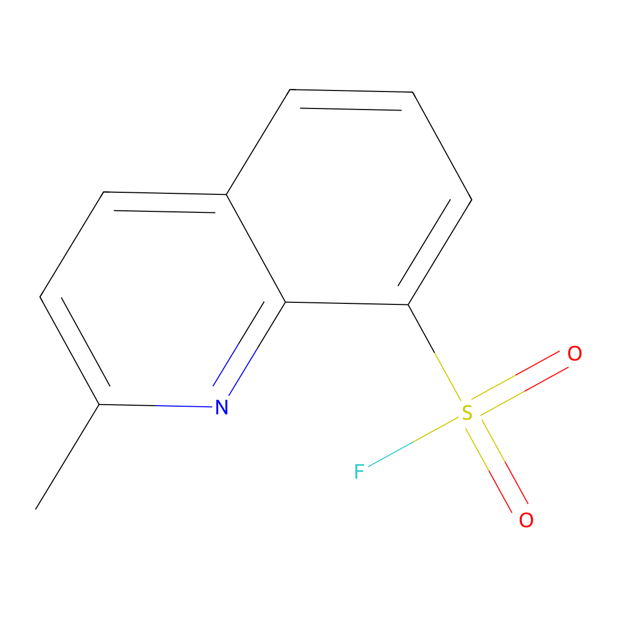2-Methylquinoline-8-sulfonyl fluoride molecular structure, CAS 2137546-89-3