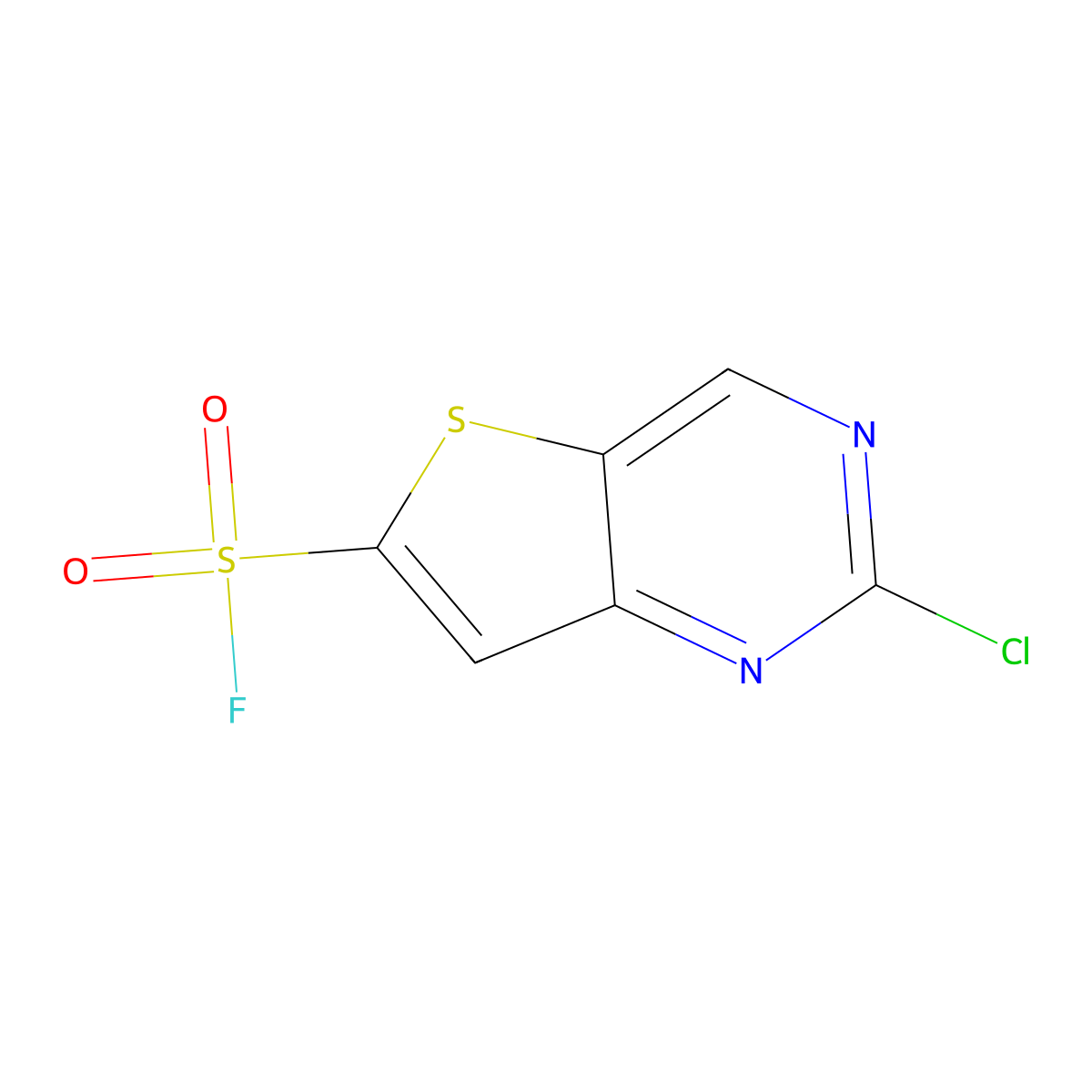 2-Chlorothieno[3,2-d]pyrimidine-6-sulfonyl fluoride molecular structure, CAS 2137547-81-8