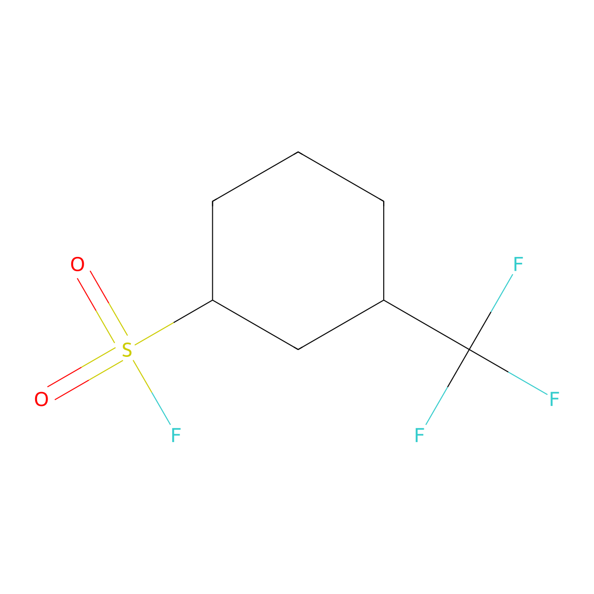3-(Trifluoromethyl)cyclohexane-1-sulfonyl fluoride molecular structure, CAS 2137548-34-4