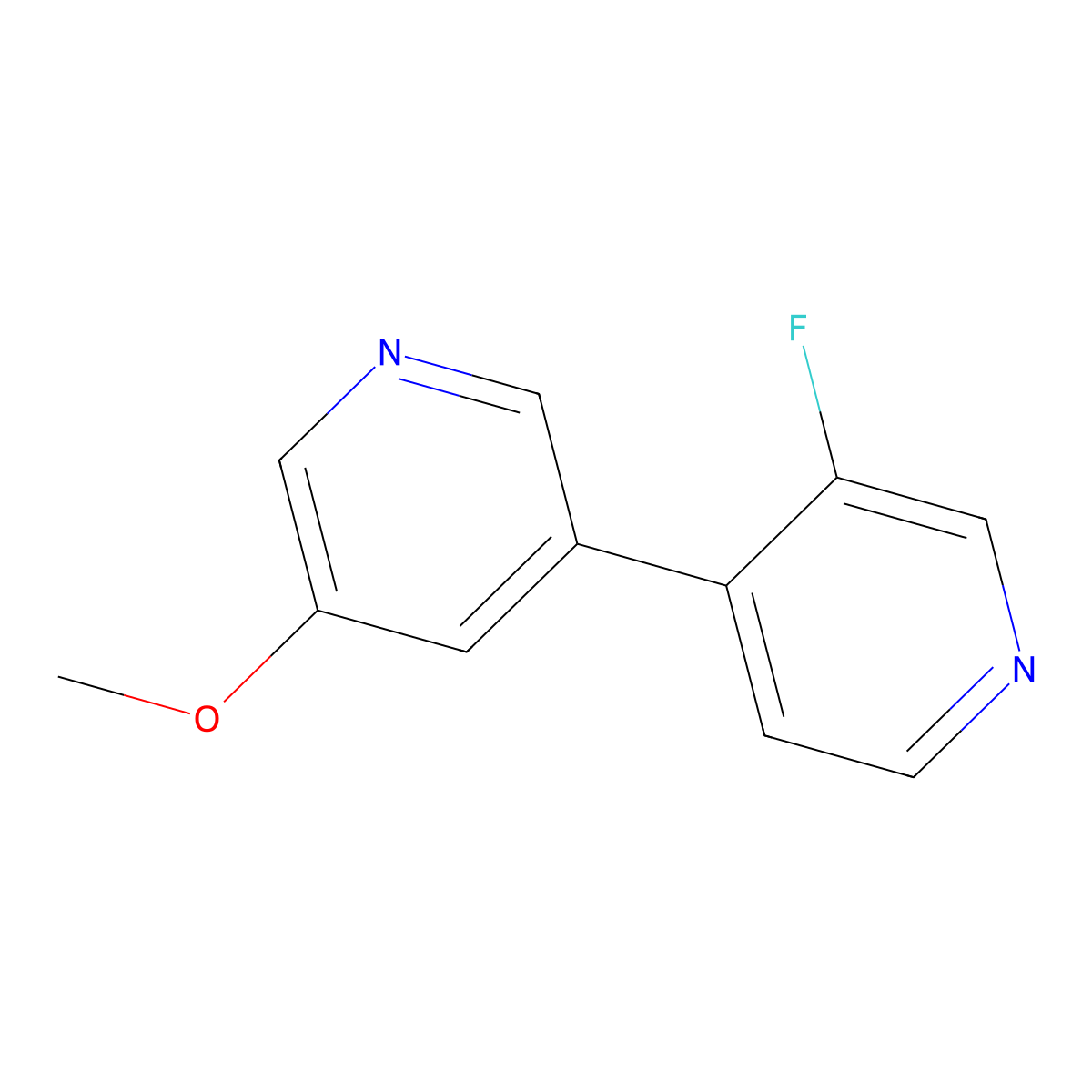 3-(3-Fluoropyridin-4-yl)-5-methoxypyridine molecular structure, CAS 2137550-74-2