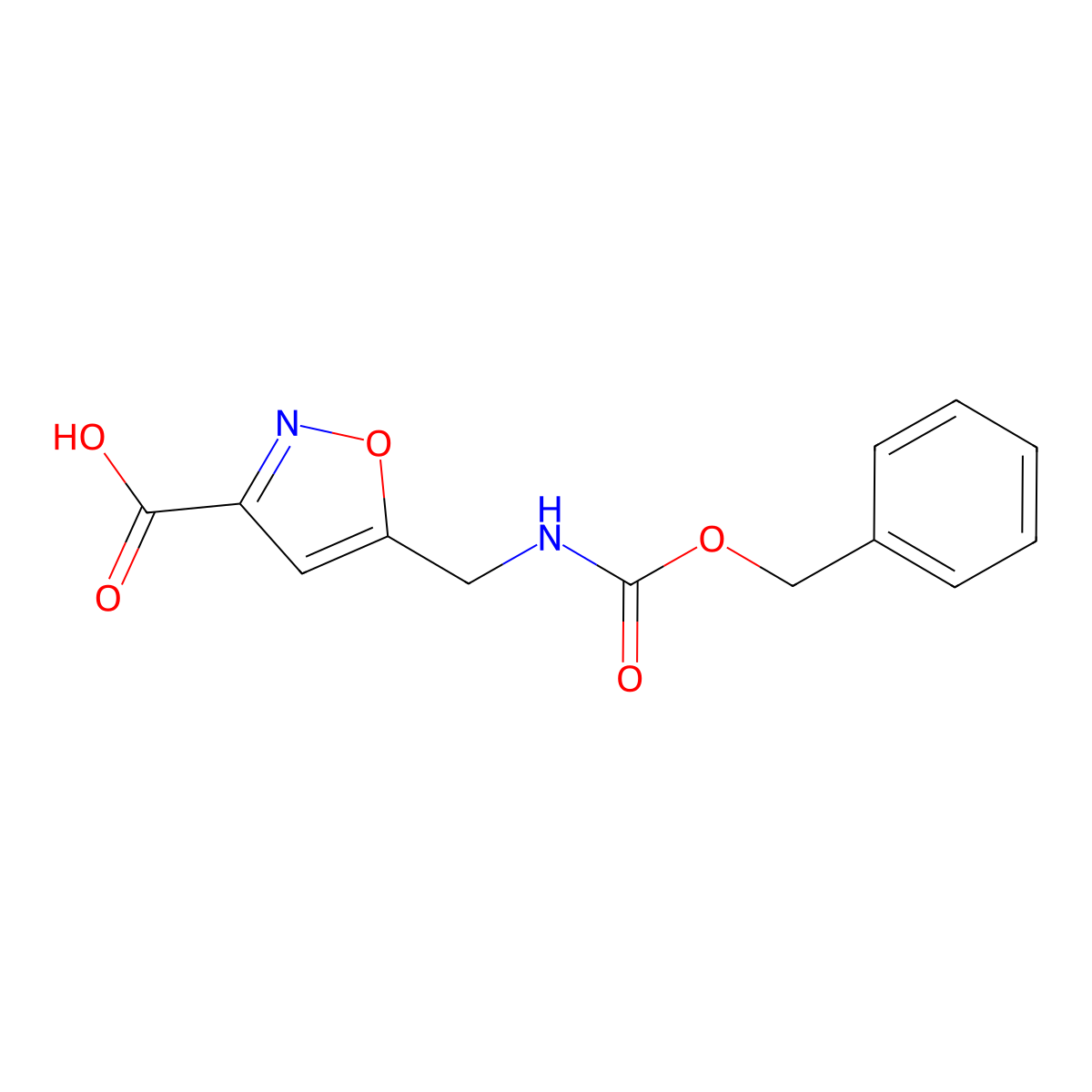 5-({[(Benzyloxy)carbonyl]amino}methyl)-1,2-oxazole-3-carboxylic acid molecular structure, CAS 2137550-91-3