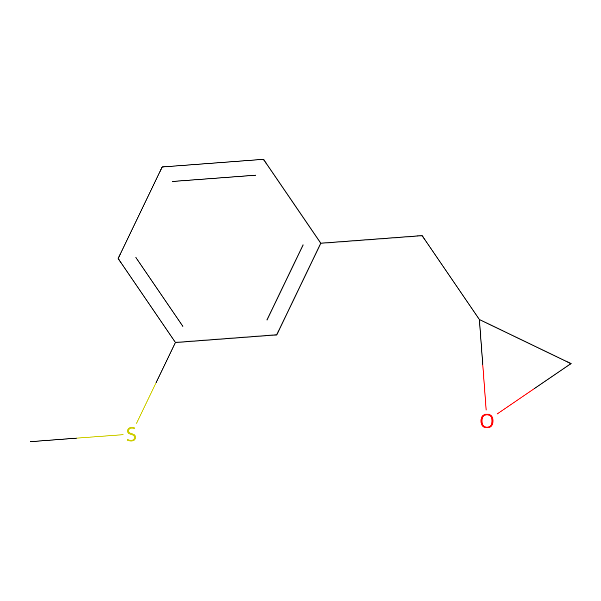 2-{[3-(Methylsulfanyl)phenyl]methyl}oxirane molecular structure, CAS 2137558-62-2