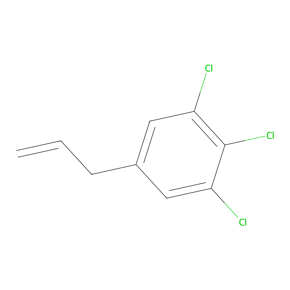 1,2,3-Trichloro-5-(prop-2-en-1-yl)benzene molecular structure, CAS 2137560-74-6