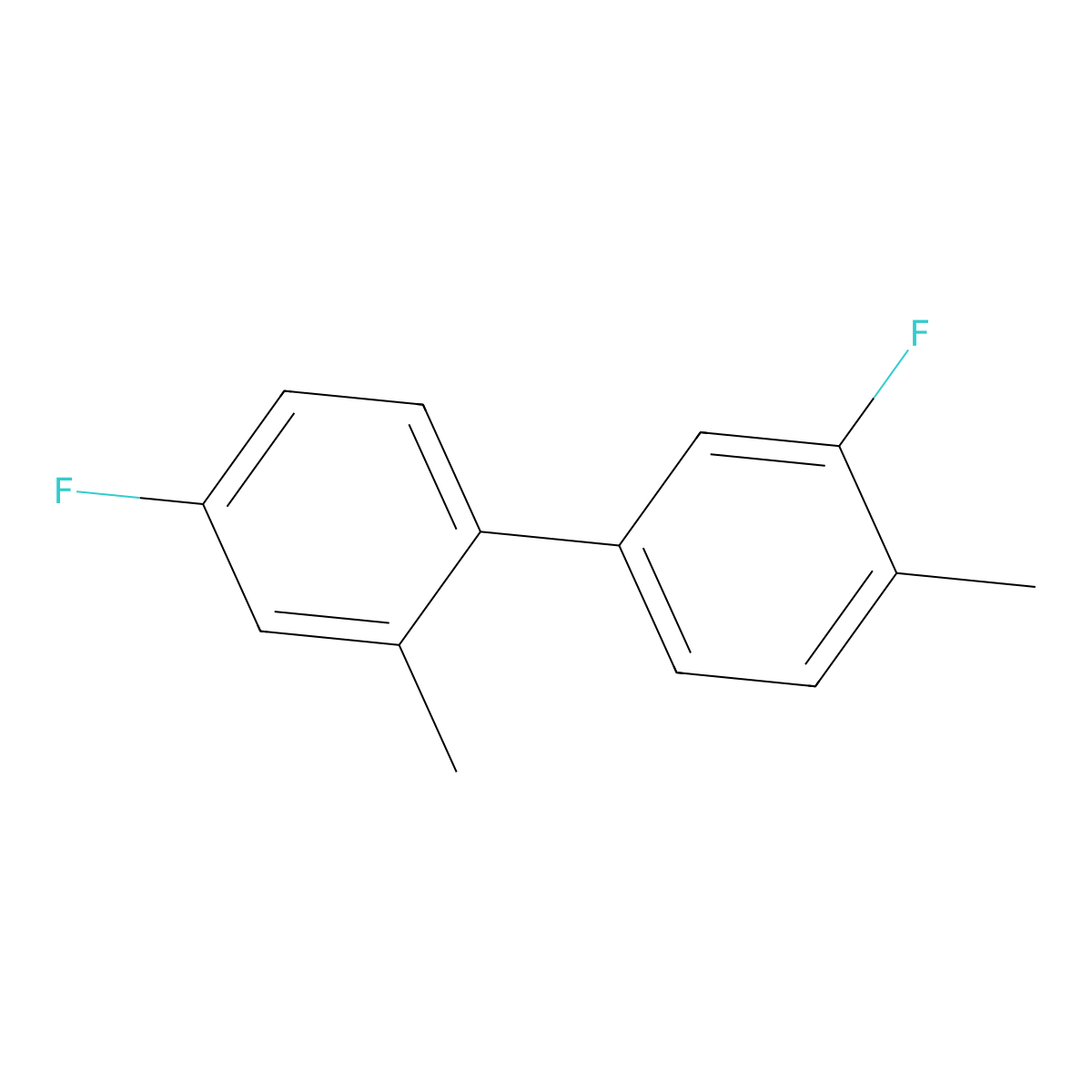 2-Fluoro-4-(4-fluoro-2-methylphenyl)-1-methylbenzene molecular structure, CAS 2137564-99-7