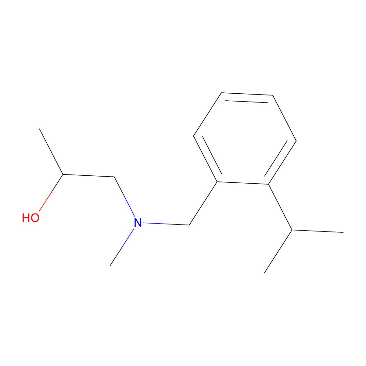 1-[Methyl({[2-(propan-2-yl)phenyl]methyl})amino]propan-2-ol molecular structure, CAS 2137567-89-4