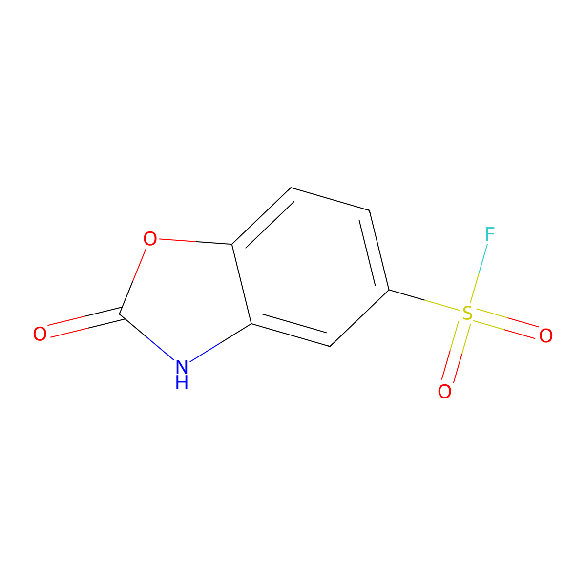 2-Oxo-2,3-dihydro-1,3-benzoxazole-5-sulfonyl fluoride molecular structure, CAS 2137569-25-4